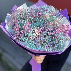 Букет с гипсофилой