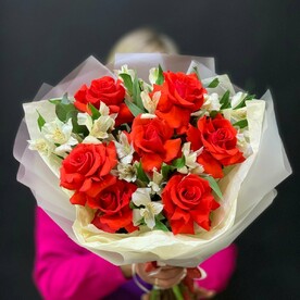 Букет с французской розой