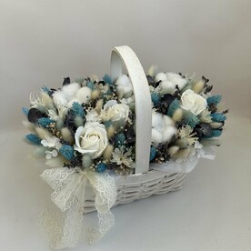Корзина из сухоцветов