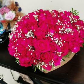 Сердце из роз