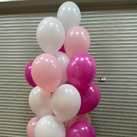 Воздушные шары розовые 20 штук