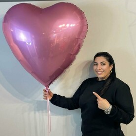 Воздушный шар сердце большое 91 см