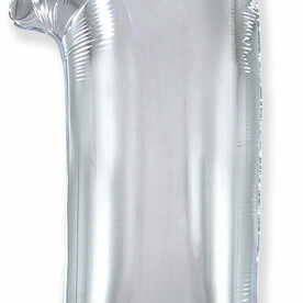 Воздушный шар цифра 1 серебро (102 см)