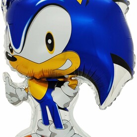 Шар (27''/69 см) Фигура, Ежик Аниме соник, Синий, 1 шт. В уп., 24433