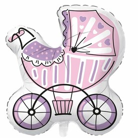 Воздушный шар коляска для девочки 1207-4780