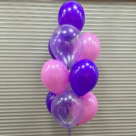 Воздушные шары розовый фиолет 10 шт