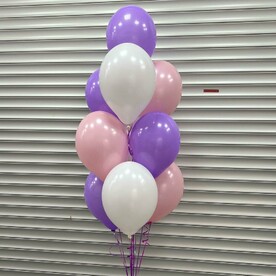 Шарики розовый фиолет - 10 штук