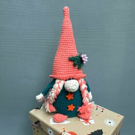 Гномик гном ручной работы на новый год