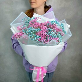 Бабл гам М букет из гипсофилы