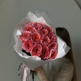 Монобукет из 15 эксклюзивных роз