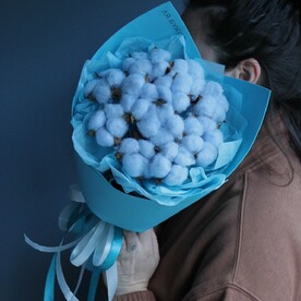 Хлопок голубой