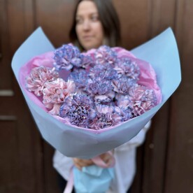 Букет из необычных диантусов