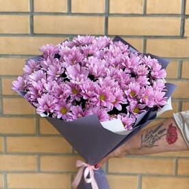 Букет из 15 хризантем