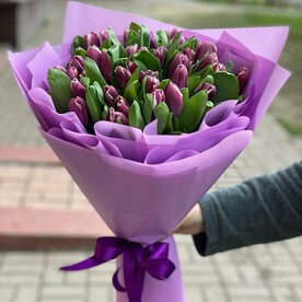 Букет из 35 тюльпанов