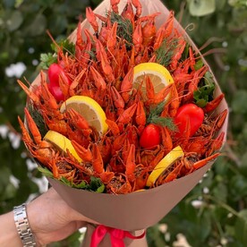 Букет из вареных Раков