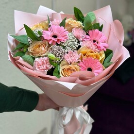 Розовая акварель