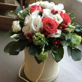 Коробка с гортензией