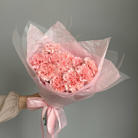 Букет из диантусов Нежность на кончиках пальцев