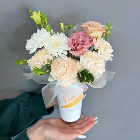 Композиция с диантусами