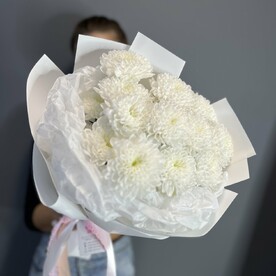 Моно из 3 кустовых хризантем