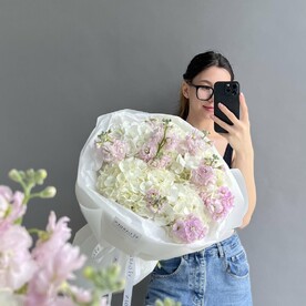 БУКЕТ «ДУО ГОРТЕНЗИИ-МАТТИОЛА»