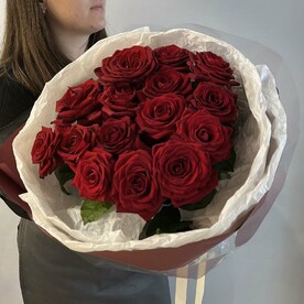 Монобукет из красных роз