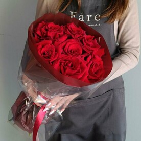 Монобукет из красных роз