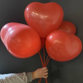 Букет из Шаров сердечками