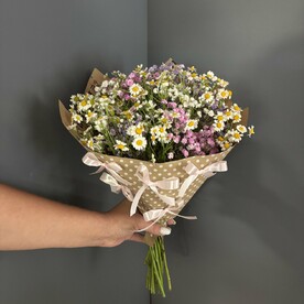 Ромашки с гипсофилой