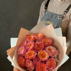 Пионовидные розы Премиум 15 шт