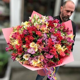 Букет 51 альстромерия