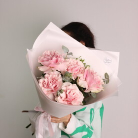 Букет из 5 французских роз 🌸