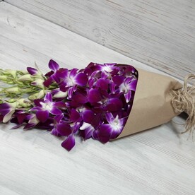 Орхидея дендробиум, Капсула с водой, Крафт, Бечевка