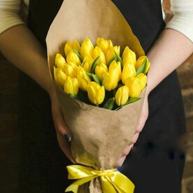 Букеты из тюльпанов