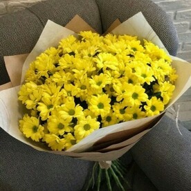 Букет из хризантемы