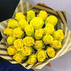 Букет из жёлтой Розы.