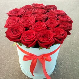 Коробка с розами.