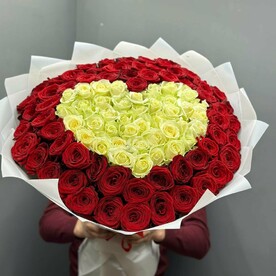 "Сердце мое" да дорогой 😍 букет из 101 розы