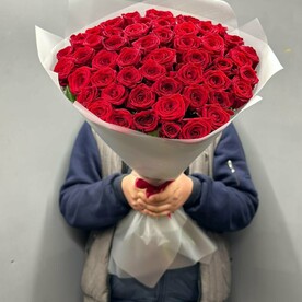 Букет из 51 розы 50 см