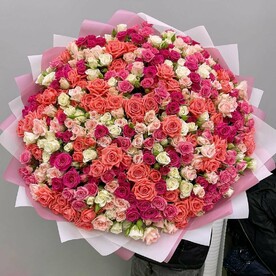 Микс из кустовых роз