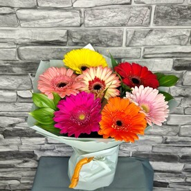 Монобукет из ярких гербер