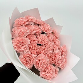 Букет 25 розовых гвоздик
