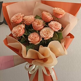 Пионовидная Роза 9 шт