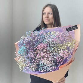 Букет радужной гипсофилы