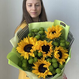 Яркие солнечные подсолнухи