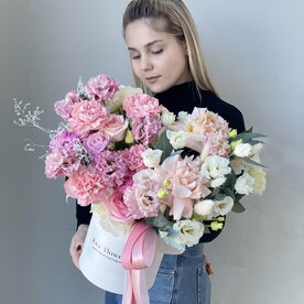 Авторская коробка с розами 💕