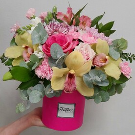 Коробка сборная орхидея