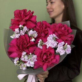 Букет с французской розой