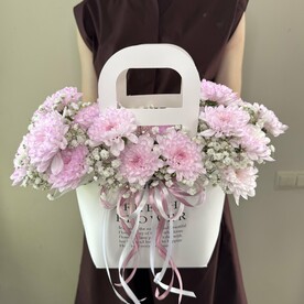 Сумочка с хризантемами