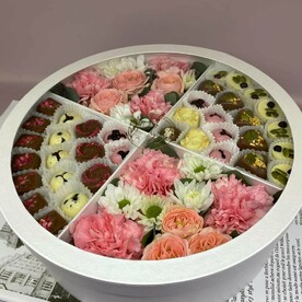 Цветы и шоколад 🌺 "Цветные сладости"